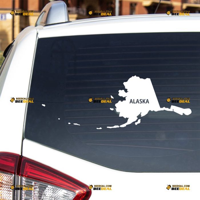 Alaska Sticker Decal Vinyl, AK State Map Outline – For Car Laptop Window Boat – Custom, Choose Size Color – Die Cut No Background 7431208