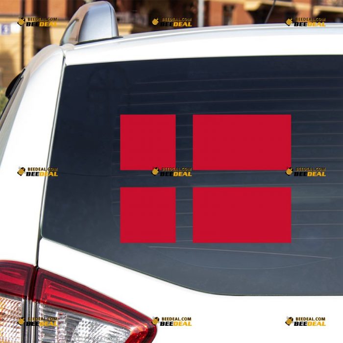 Denmark Sticker Decal Vinyl, Danish Flag Dannebrog – For Car Truck Bumper Bike Laptop – Custom, Choose Size Color – Die Cut No Background 7432255