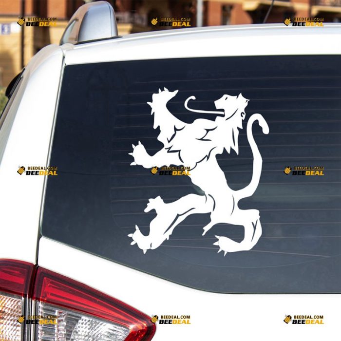 Flanders Sticker Decal Vinyl, Belgium Coat Of Arms Lion, Vlaanderen – For Car Truck Bumper Bike Laptop – Custom, Choose Size Color – Die Cut No Background 7432320