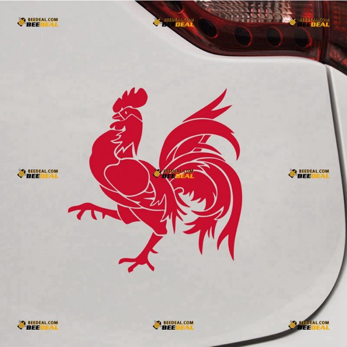 Walloon Sticker Decal Vinyl, Belgium Wallonia, Wallonische Bold Rooster – For Car Truck Bumper Bike Laptop – Custom, Choose Size Color – Die Cut No Background 7432317