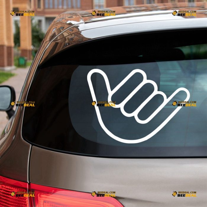 Shaka Sticker Decal Vinyl, Hang Loose Sign Symbol, Hand Gesture, Hawaii Life – For Car Truck Bumper Bike Laptop – Custom, Choose Size Color – Die Cut No Background 62932130