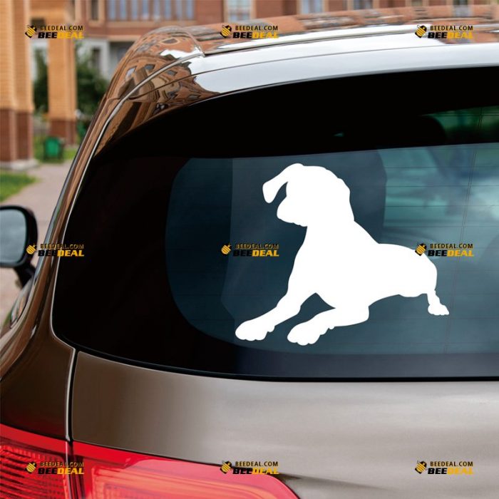 Shorthaired Sticker Decal Vinyl, German Pointer Dog Silhouette – Custom Choose Size Color – For Car Laptop Window Boat – Die Cut No Background 062631136