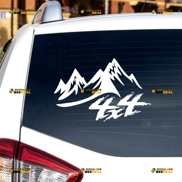4X4 Sticker Decal Vinyl, Mountain Off Road, Fit For Jeep Ford Chevrolet Toyota – Custom Choose Size Color – For Car Truck – Die Cut No Background 062530927
