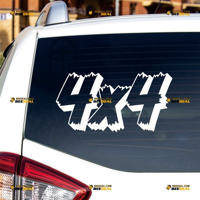 4X4 Sticker Decal Vinyl, Off Road, Fit For Jeep Ford Chevrolet Toyota – Custom Choose Size Color – For Car Truck – Die Cut No Background 062331332