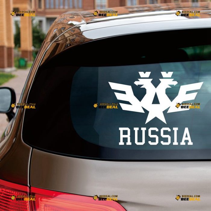 Russia Sticker Decal Vinyl, Double Headed Eagle, Coat Of Arms – Custom Choose Size Color – For Car Laptop Window Boat – Die Cut No Background 062232248