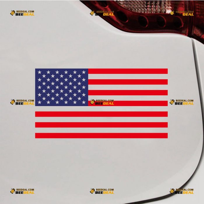 American Flag Sticker Decal Vinyl – Custom Choose Size – For Car Laptop Window Boat – Die Cut No Background 062231609