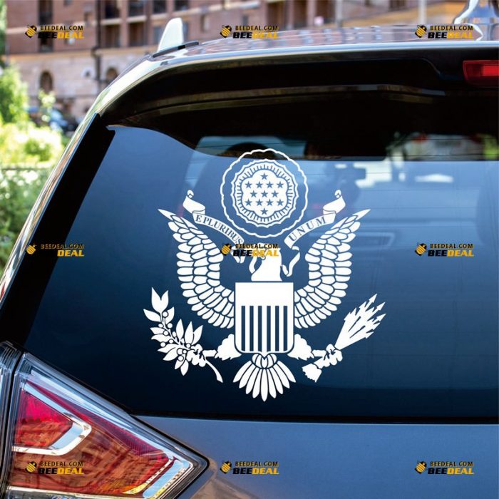 American Great Seal Sticker Decal Vinyl, Obverse – Custom Choose Size Color – For Car Laptop Window Boat – Die Cut No Background 062231608