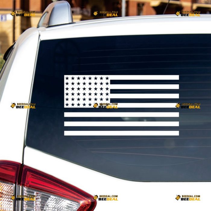 48 Stars Flag Sticker Decal Vinyl, 1912-1959 American – Custom Choose Size Color – For Car Laptop Window Boat – Die Cut No Background