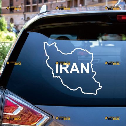 Iran Sticker Decal Vinyl, Islamic Country Map Outline, Home Pride – Custom Choose Size Color – For Car Laptop Window Boat – Die Cut No Background 062132352
