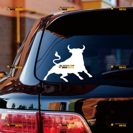 Spanish Bull Sticker Decal Vinyl, Espana, Spain – Custom Choose Size Color – For Car Laptop Window Boat – Die Cut No Background 061831942