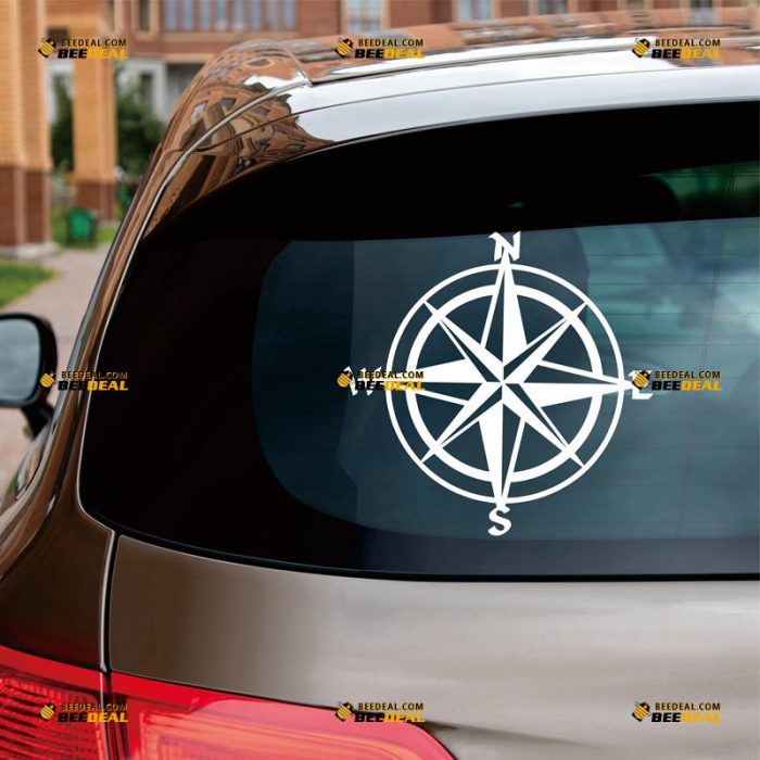 4X4 Off Road Compass Sticker Decal Vinyl – Fit For Jeep Ford Chevy Toyota – Custom Choose Size Color – For Car Laptop Window Boat – Die Cut No Background 083005
