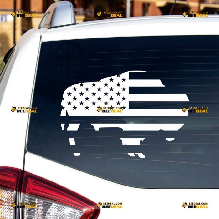 American Flag Buffalo Symbol Sticker Decal Vinyl Native American – Custom Choose Size Color – For Car Laptop Window Boat – Die Cut No Background 082301