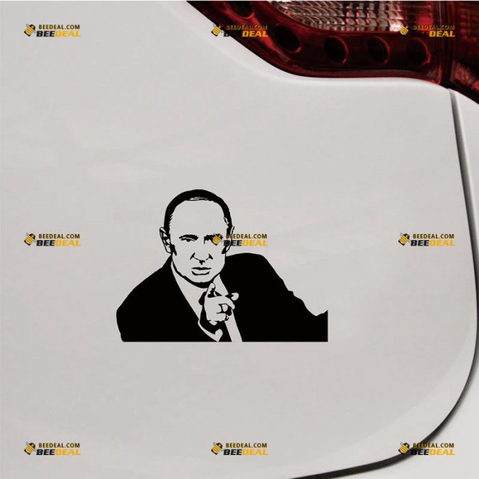 Vladimir Putin Sticker Decal Vinyl, Russian President, Pointing Hand – Custom Choose Size Color – For Car Laptop Window Boat – Die Cut No Background 212025
