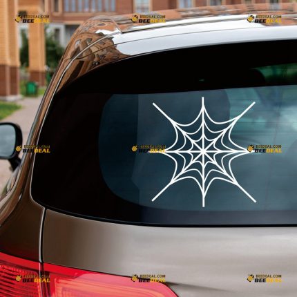 Corner Spider Web Sticker Decal Vinyl Web – Custom Choose Size Color – For Car Laptop Window Boat – Die Cut No Background 092102