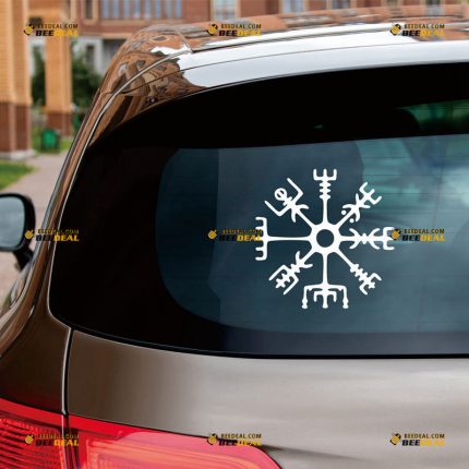 Vegvisir Sticker Decal Vinyl, Viking, Odin, Norse – Custom Choose Size Color – For Car Laptop Window Boat – Die Cut No Background 06153b