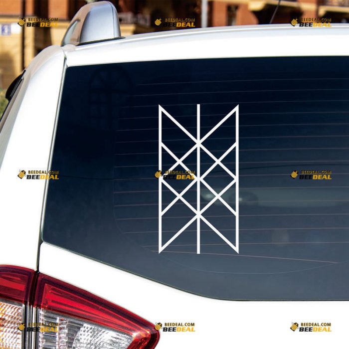 Web Of Wyrd Sticker Decal Vinyl, Skuld’s Net, Viking Matrix Of Fate, Norse Odin – Custom Choose Size Color – For Car Laptop Window Boat – Die Cut No Background