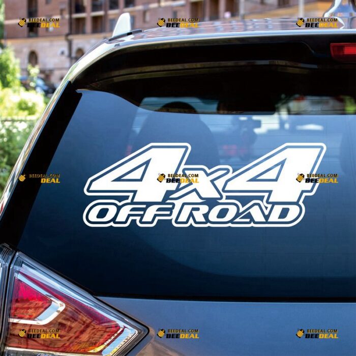 4X4 Off Road Sticker Decal Vinyl For Jeep 4WD Fit Ford Chevrolet Toyota, Custom Choose Size Color, For Car Laptop Window Boat, Die Cut No Background 082602