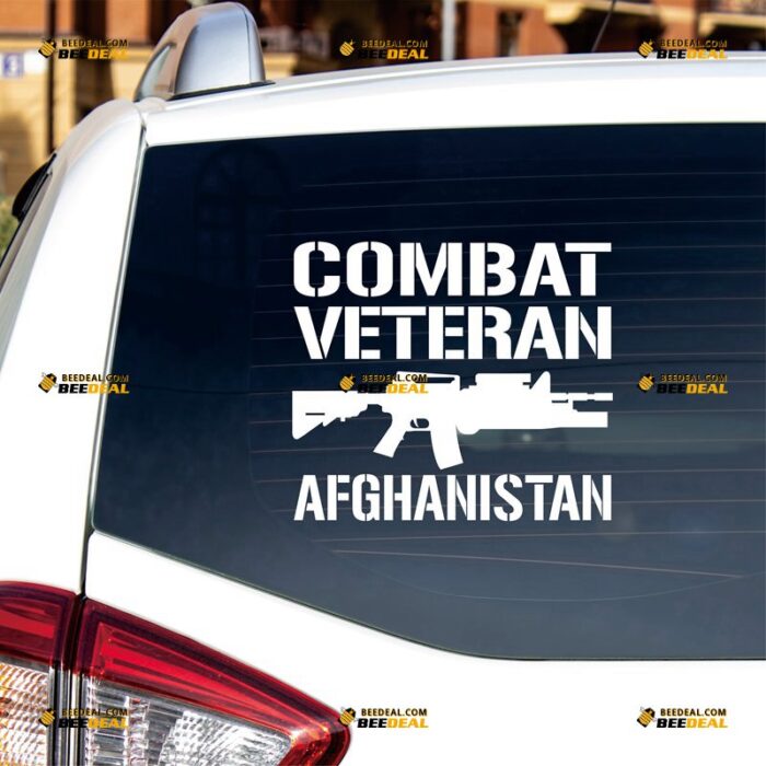 Afghanistan Combat Veteran Sticker Decal Vinyl Afghan, Custom Choose Size Color, For Car Laptop Window Boat, Die Cut No Background