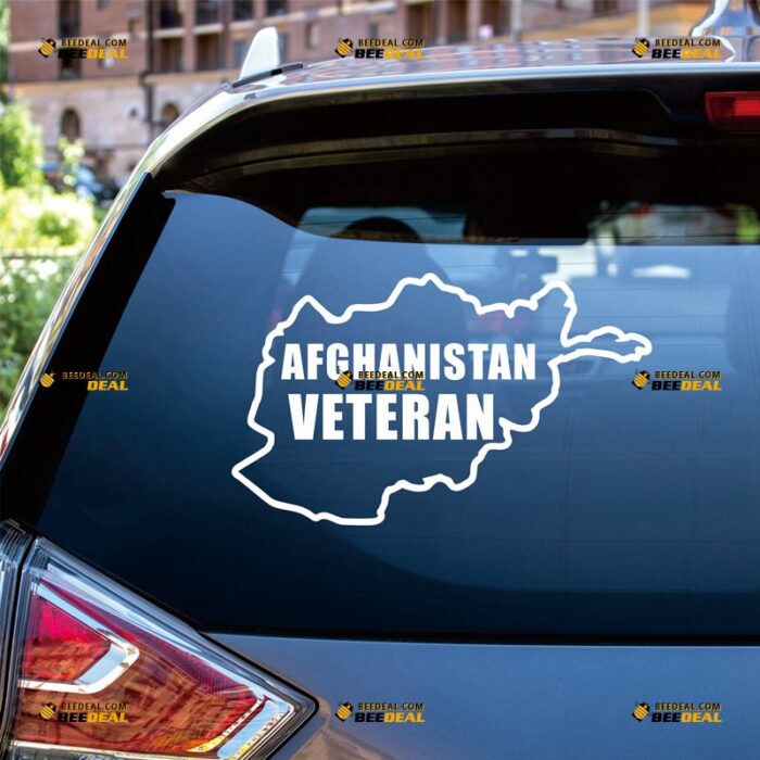 Afghanistan Veteran Sticker Decal Vinyl Afghan, Custom Choose Size Color, For Car Laptop Window Boat, Die Cut No Background