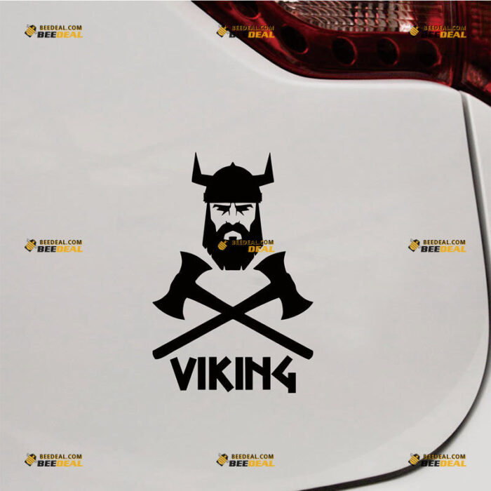 VIKING Warrior Sticker Decal Vinyl Norse Nord Norway Norwegian, Custom Choose Size Color, For Car Laptop Window Boat, Die Cut No Background 211294