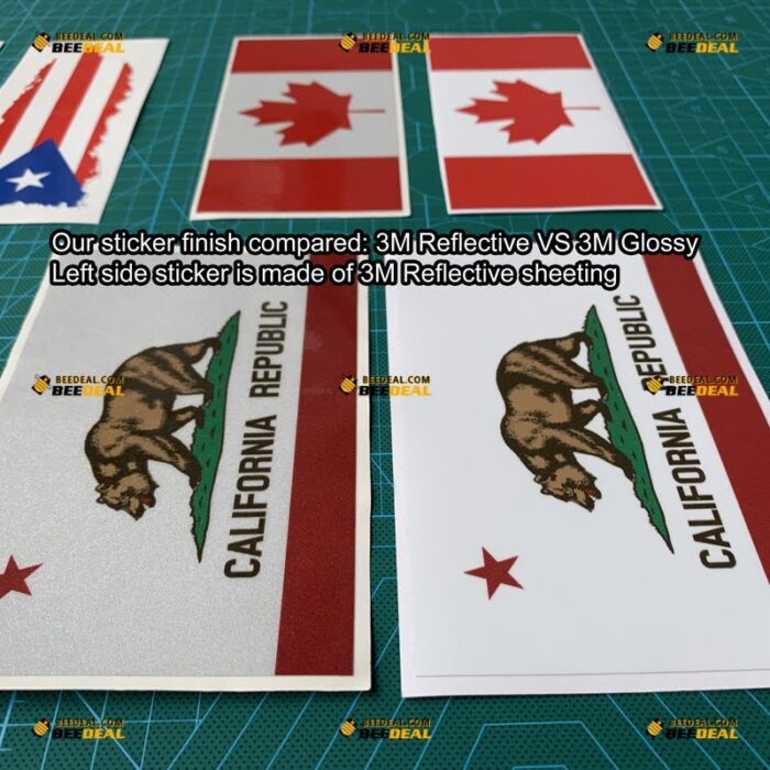 California Sticker Decal Vinyl Wakaba Leaf, Cali Republic State Flag – For Car Truck Bumper Window – Custom, Choose Size, Reflective or Glossy 72531205
