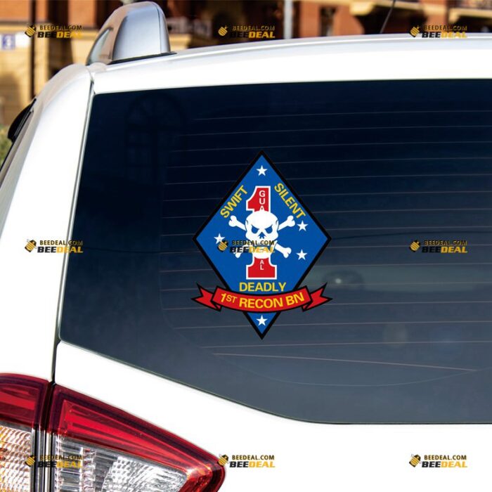 1st Reconnaissance Battalion Sticker Decal Vinyl, 1st Recon Bn – For Car Truck Bumper Bike Laptop – Custom, Choose Size, Reflective or Glossy 71932245