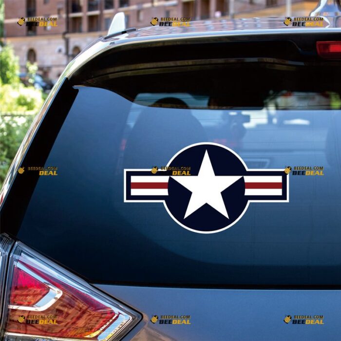 Air Force Sticker Decal Vinyl Roundel – For Car Truck Bumper Bike Laptop – Custom, Choose Size, Reflective or Glossy 72032307