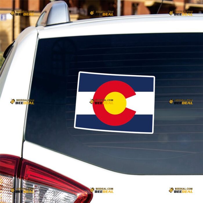 Colorado Sticker Decal Vinyl CO State Flag – For Car Truck Bumper Bike Laptop – Custom, Choose Size, Reflective or Glossy 72531403