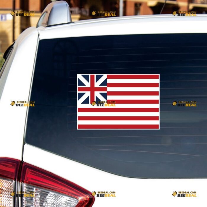 Grand Union Sticker Decal Vinyl American Flag – For Car Truck Bumper Bike Laptop – Custom, Choose Size, Reflective or Glossy 71632300