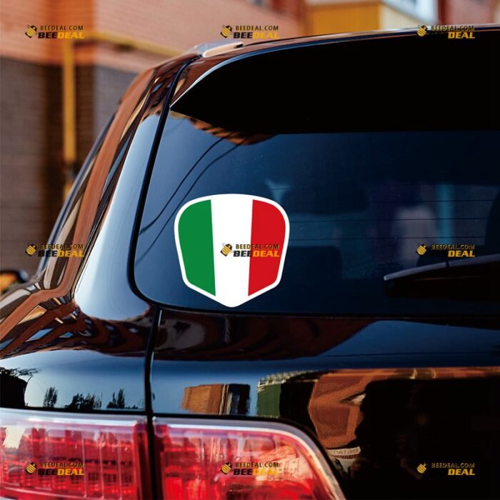 Italy Sticker Decal Vinyl Italian Flag Shield – For Car Truck Bumper Bike Laptop – Custom, Choose Size, Reflective or Glossy 72031958