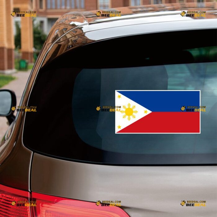 Philippines Flag Sticker Decal Vinyl, Filipino Pilipinas – For Car Truck Bumper Bike Laptop – Custom, Choose Size, Reflective or Glossy 71632233