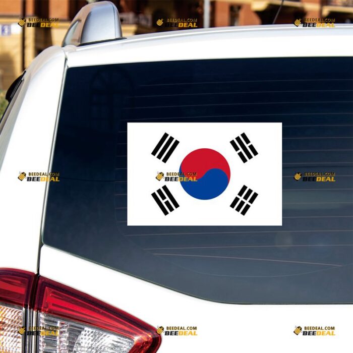 South Korean Flag Sticker Decal Vinyl – For Car Truck Bumper Bike Laptop – Custom, Choose Size, Reflective or Glossy 71632337