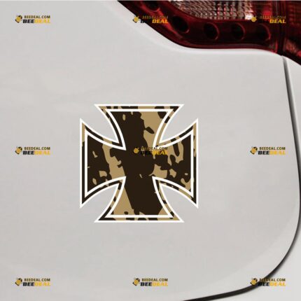 Iron Cross Sticker Decal Vinyl German Army – For Car Truck Bumper Bike Laptop – Custom, Choose Size, Reflective or Glossy 73130041
