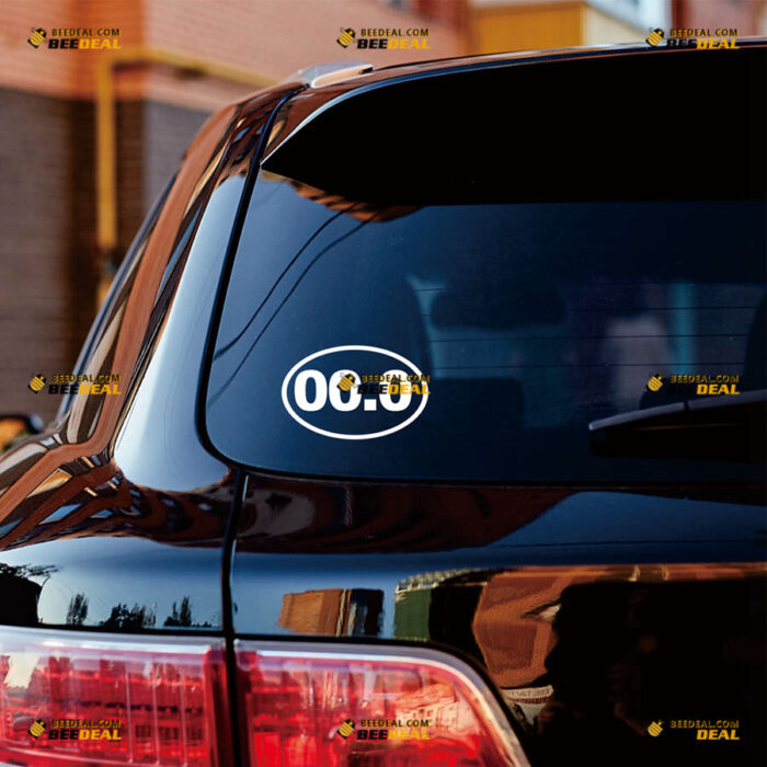 00.0 Sticker Decal Vinyl Marathon I Don't Run Oval Runner Funny – For Car Truck Bumper Bike Laptop – Custom, Choose Size Color – Die Cut No Background 90731723