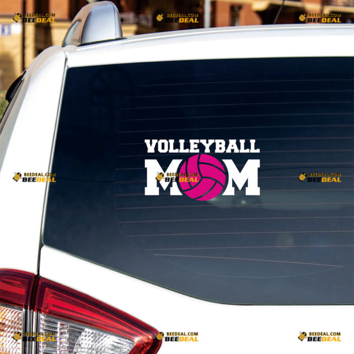 Volleyball Mom Sticker Decal Vinyl – For Car Truck Bumper Bike Laptop – Custom, Choose Size Color – Die Cut No Background 92630945