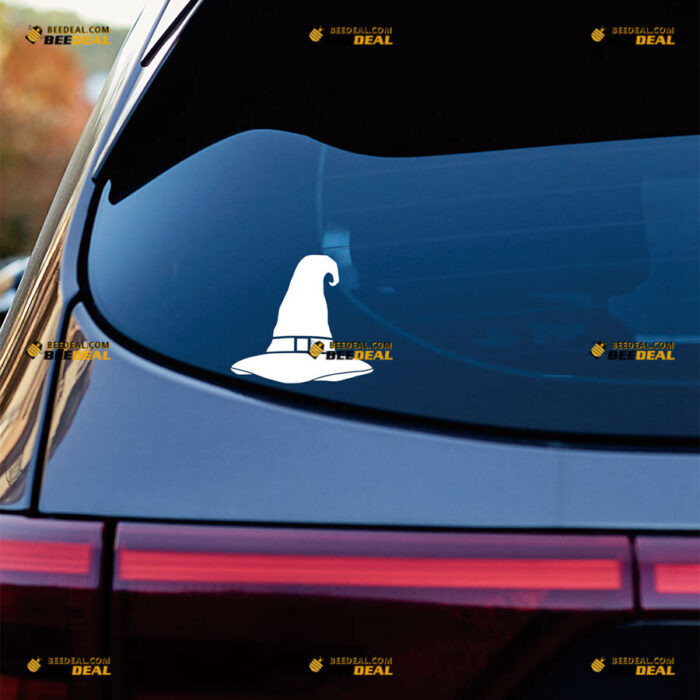 Witch Hat Sticker Decal Vinyl – For Car Truck Bumper Bike Laptop – Custom, Choose Size Color – Die Cut No Background 92630946