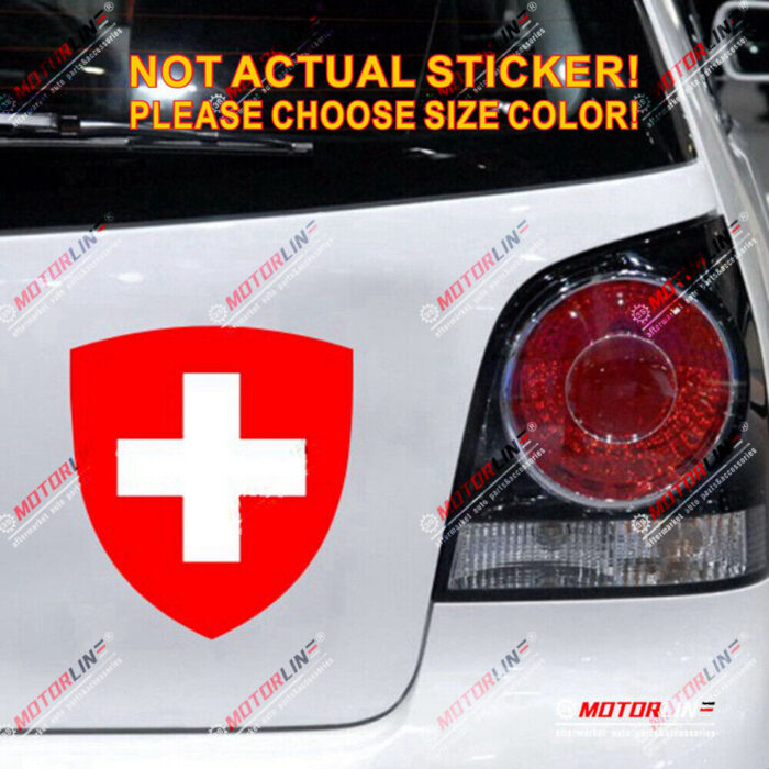 Coat of arms of Switzerland Swiss Decal Sticker Car Vinyl Reflective Glossy