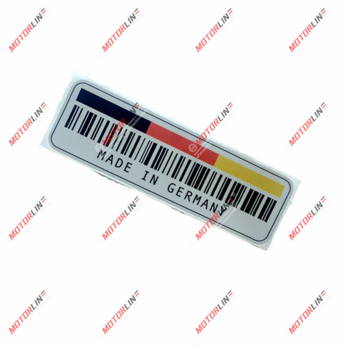 German Flag Barcode Made in Germany Decal Sticker Car Vinyl Reflective Glossy