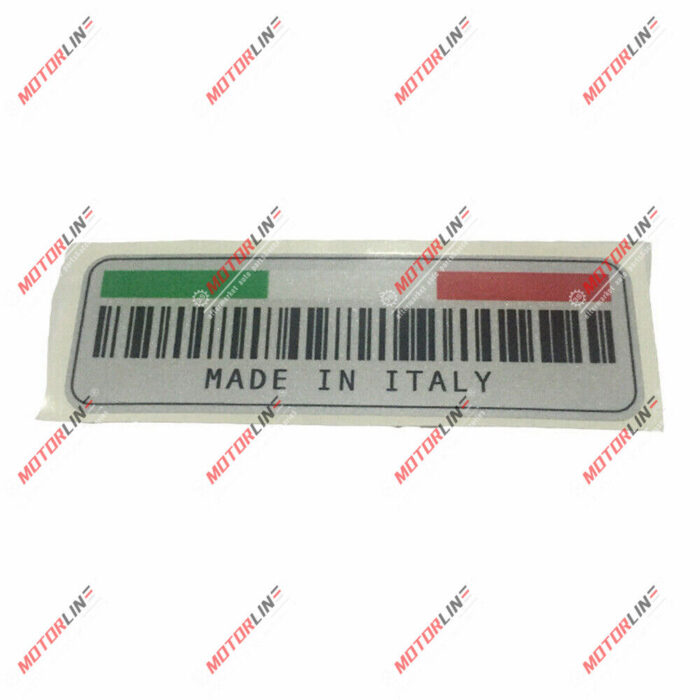 Made in Italy barcode Italian Flag Decal Sticker Car Vinyl reflective Glossy