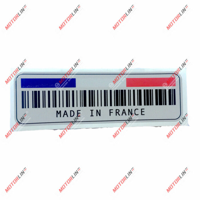 Made in France barcode French Flag Decal Sticker Car Vinyl reflective pick size