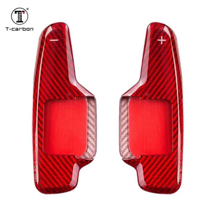 2023 T-carbon Replacement Steering Wheel Paddle Shifter Fit For Corvette C8 Shifting Paddles Carbon Fiber Auto Accessories