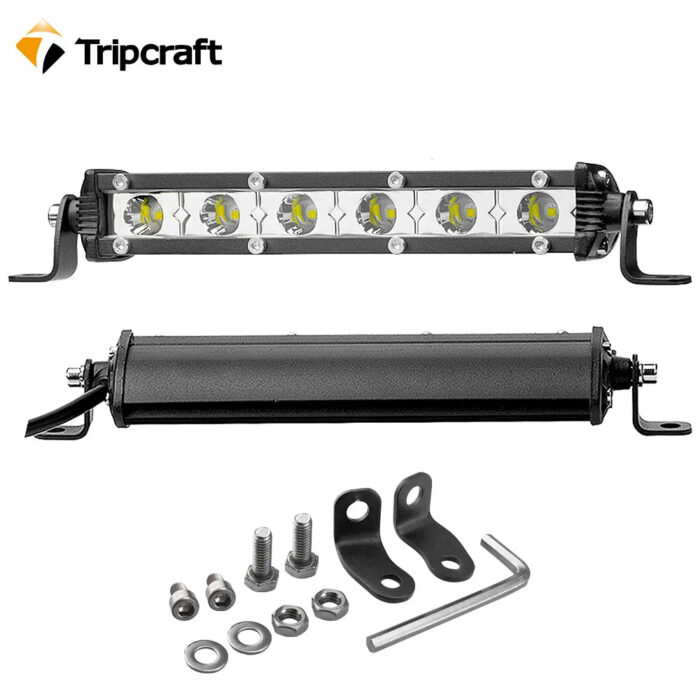 2pcs 7" 18W LED LIGHT BAR 12V 24V spot worklights beam for Off Road auto motorcycle headlight 4x4 SUV ATV rampe car driving lamp