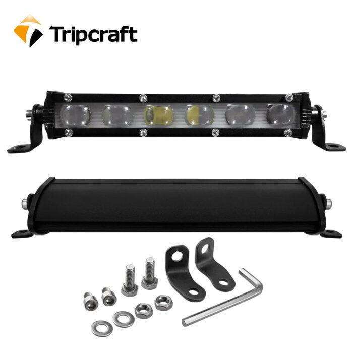 2pcs 7" 6D 18W LED LIGHT BAR 12V 24V worklight spot beam headlights for Offroad auto boat 4x4 SUV UAZ ATV rampe car driving lamp