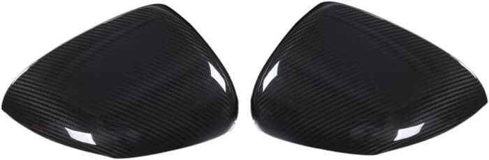 JSWAN 2PCS Real Dry Carbon Fiber Door Rearview Mirror Cover For Mercedes Benz A200 A180 A220L Cla35 Cla45 AMG Cla200 Cla260 Side Rearview Mirror Cap Exterior Mirrors Overlay