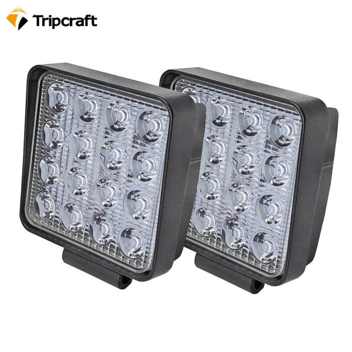 4INCH 48W LED WORK LIGHT 12V 24V flood lights beam for Off Road auto motorcycle headlight 4x4 SUV UAZ ATV rampe car driving lamp