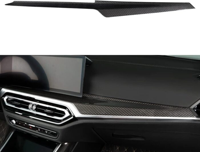 JSWAN Carbon Fiber Dashboard Cover Wrap for BMW 3 Series G20 320i 330i 325i M240i M2 (2023) LHD Center Console Dashboard Panel Trim Cover, Dash Cover Wrap Cap Sticker