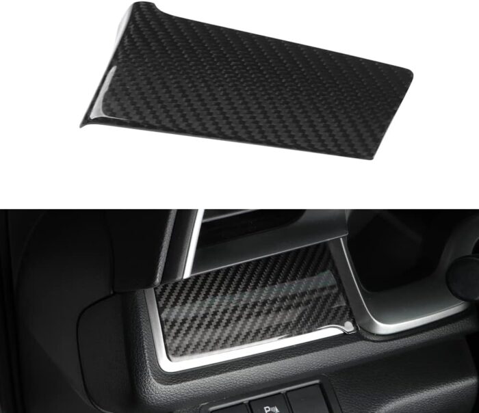 JSWAN Real Carbon Fiber Dashboard Panel Trim Sticker for 10th Gen Civic (2016-2021) Center Console Panel Cover Stickers, Interior Decoration Accessories Sticker (Left Side Part)