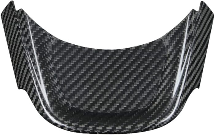 JSWAN Carbon Fiber Steering Wheel Panel Cover Fit for Toyota Supra GR A90 MK5 Steering Wheel Frame Trim, Steering Wheel Button Cover, Car Steering Wheel Panel Trim (Lower Part)