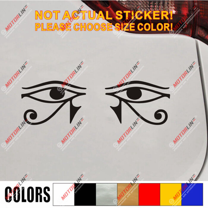 Eye of Horus Egypt Decal Sticker Egyptian Symbol God Car Vinyl pick size color g