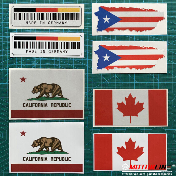 California Bear Union Jack Flag Cali Decal Sticker Car Vinyl Reflective Glossy